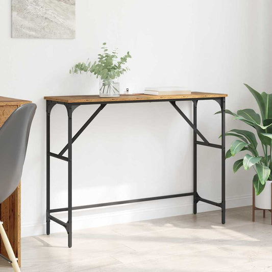 Console Table Old Wood 100 x 32 x 75 cm Engineered Wood