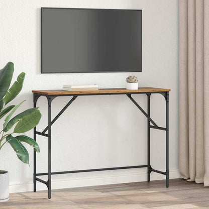 Console Table Old Wood 100 x 32 x 75 cm Engineered Wood