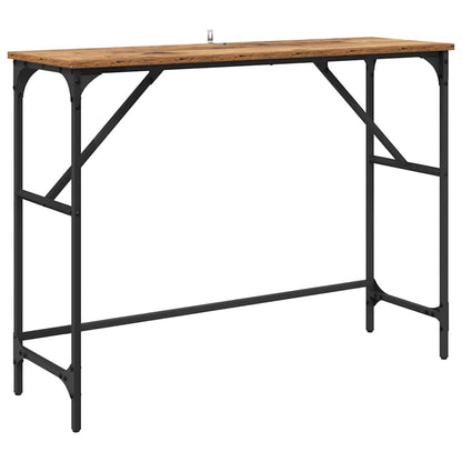 Console Table Old Wood 100 x 32 x 75 cm Engineered Wood