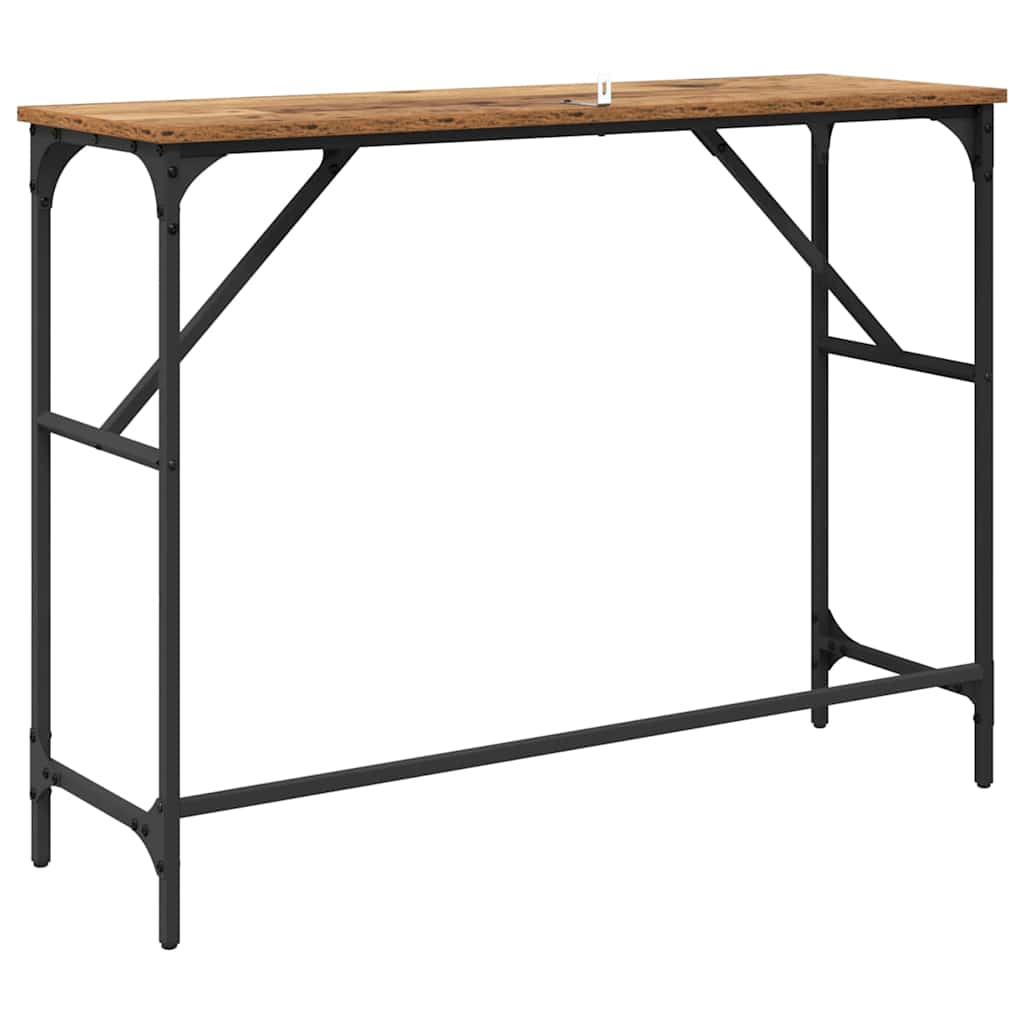 Console Table Old Wood 100 x 32 x 75 cm Engineered Wood
