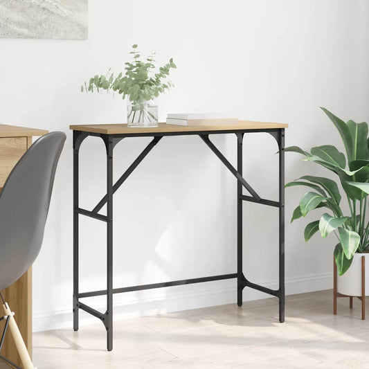 Console Table Artisan Oak 75 x 32 x 75 cm Engineered Wood