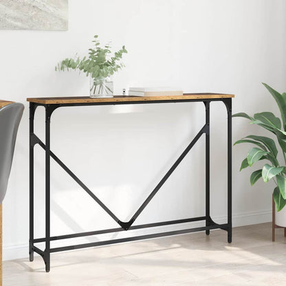 Console Table Manual Old Wood 102 x 23 x 75 cm Engineered Wood