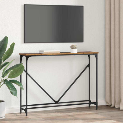 Console Table Manual Old Wood 102 x 23 x 75 cm Engineered Wood