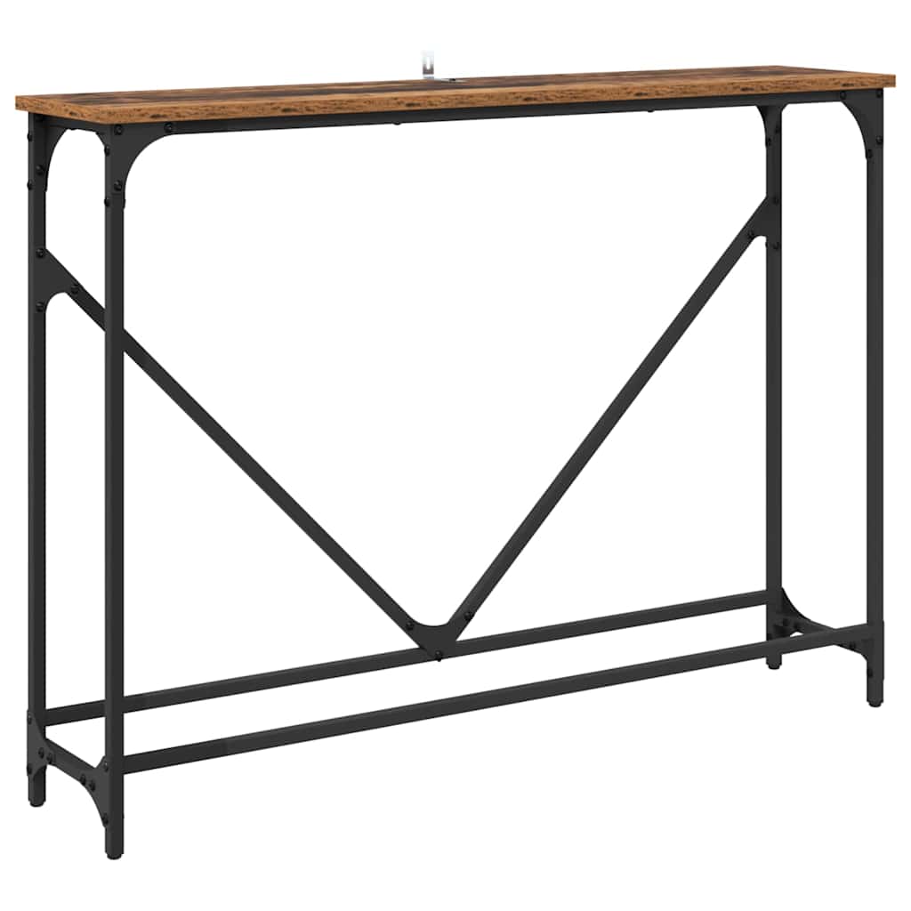 Console Table Manual Old Wood 102 x 23 x 75 cm Engineered Wood