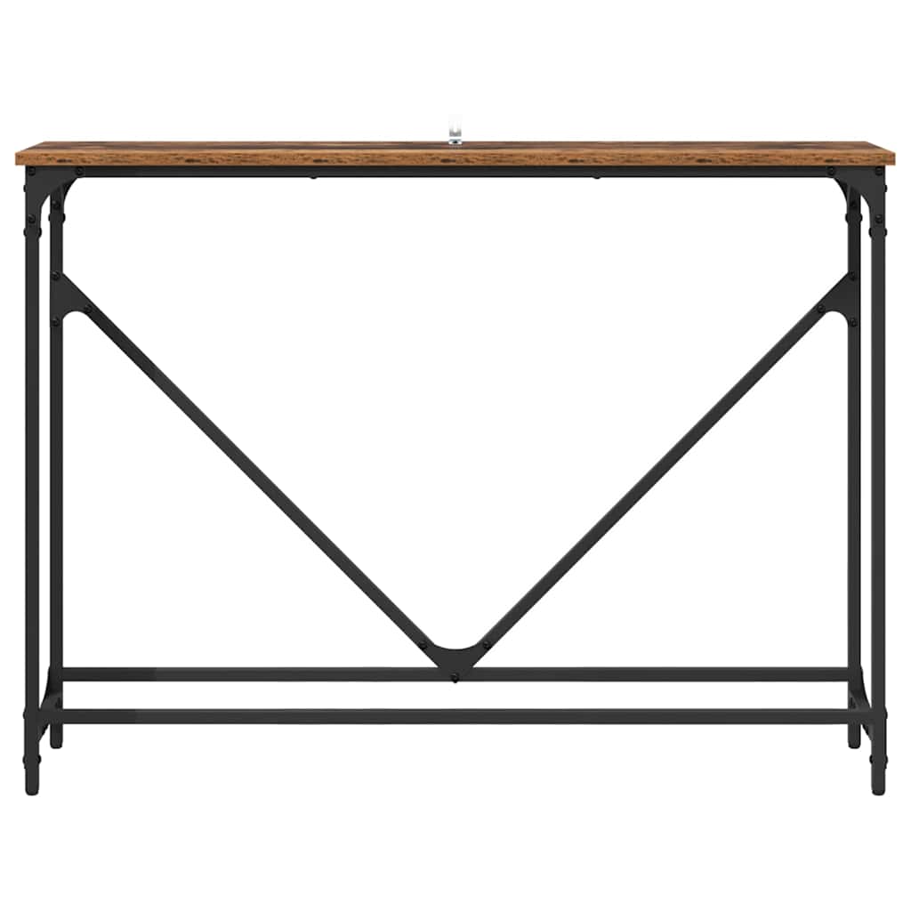 Console Table Manual Old Wood 102 x 23 x 75 cm Engineered Wood