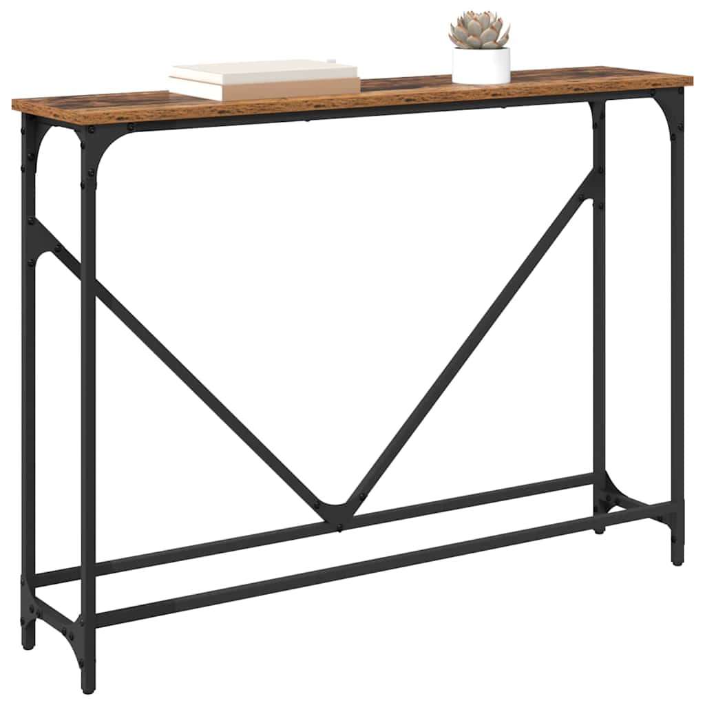 Console Table Manual Old Wood 102 x 23 x 75 cm Engineered Wood