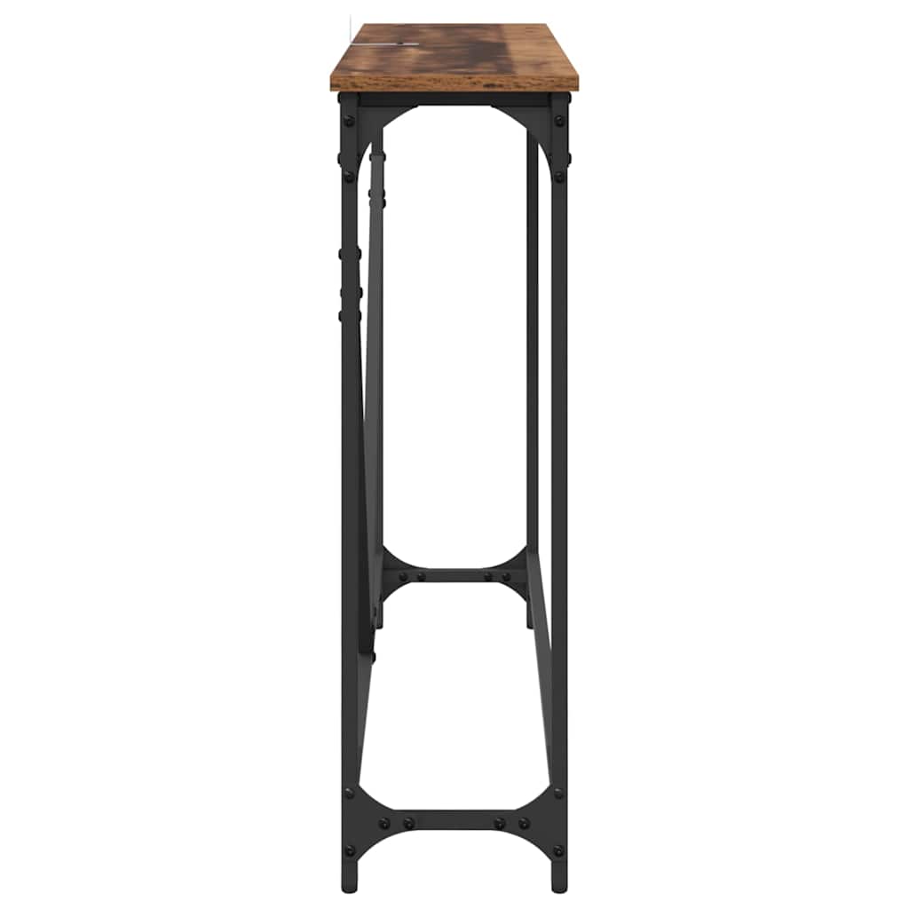 Console Table Manual Old Wood 102 x 23 x 75 cm Engineered Wood