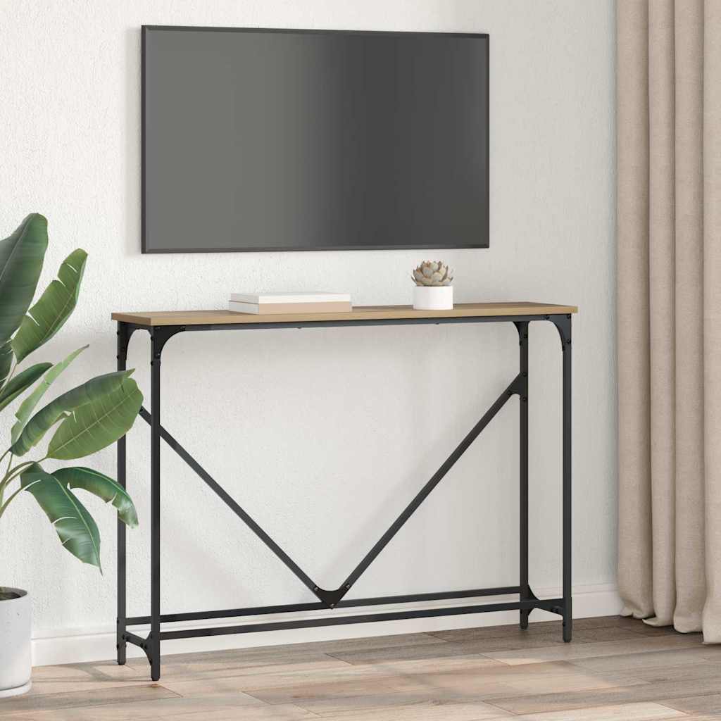 Console Table Artisan Oak 102 x 23 x 75 cm Engineered Wood