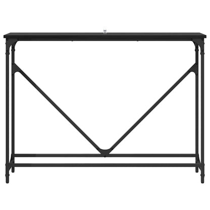 Console Table Manual Black Oak 102 x 23 x 75 cm Engineered Wood