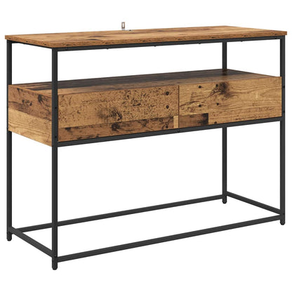 Console Table Old Wood 100 x 40 x 75 cm Engineered Wood