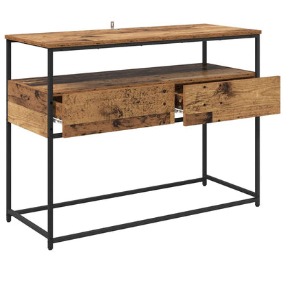 Console Table Old Wood 100 x 40 x 75 cm Engineered Wood
