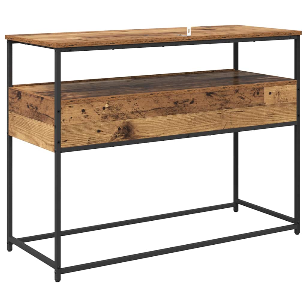 Console Table Old Wood 100 x 40 x 75 cm Engineered Wood