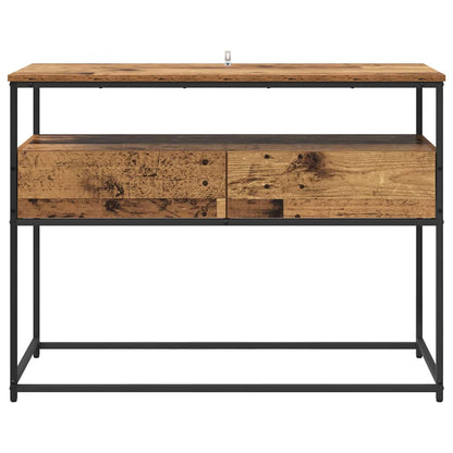 Console Table Old Wood 100 x 40 x 75 cm Engineered Wood