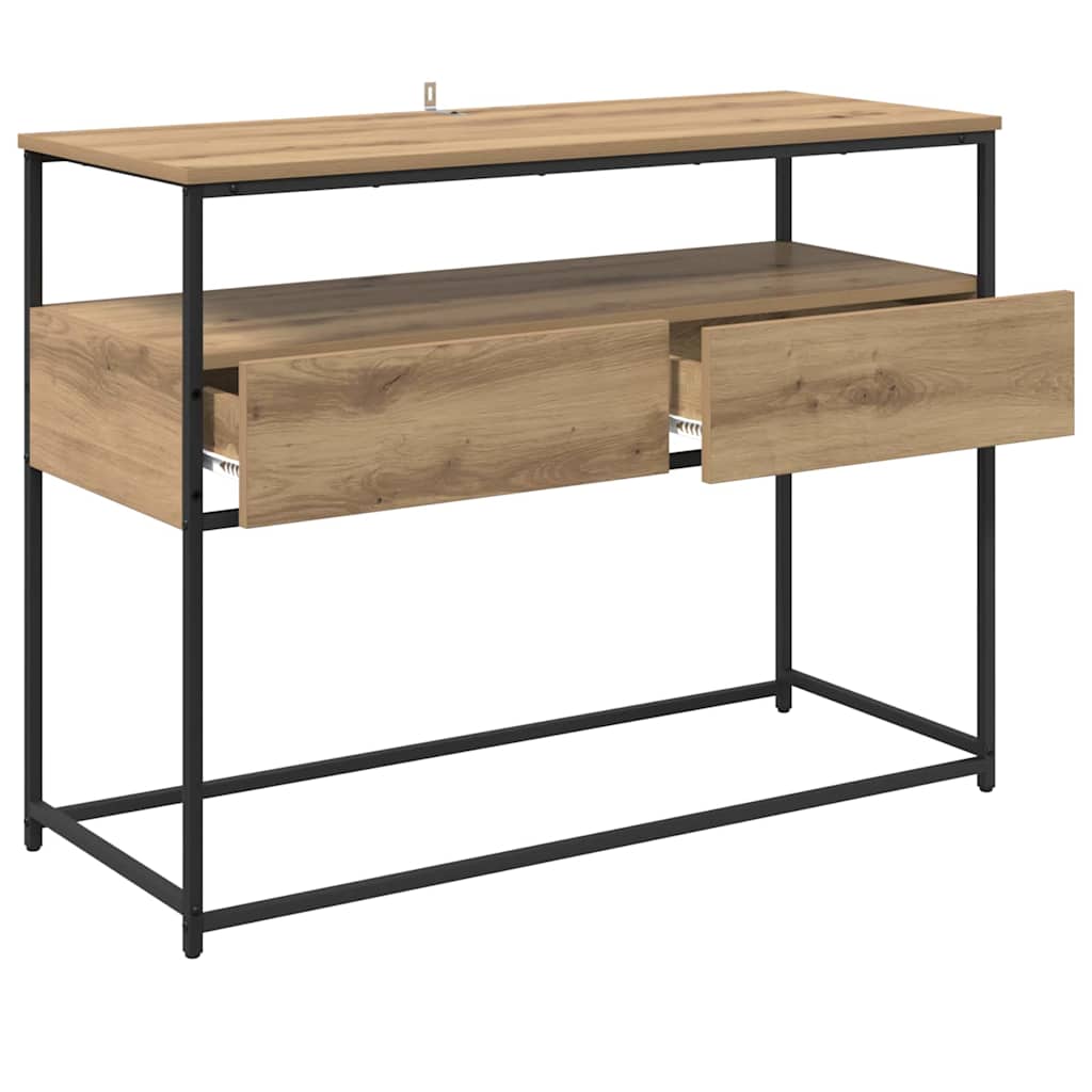 Console Table Artisan Oak 100 x 40 x 75 cm Engineered Wood
