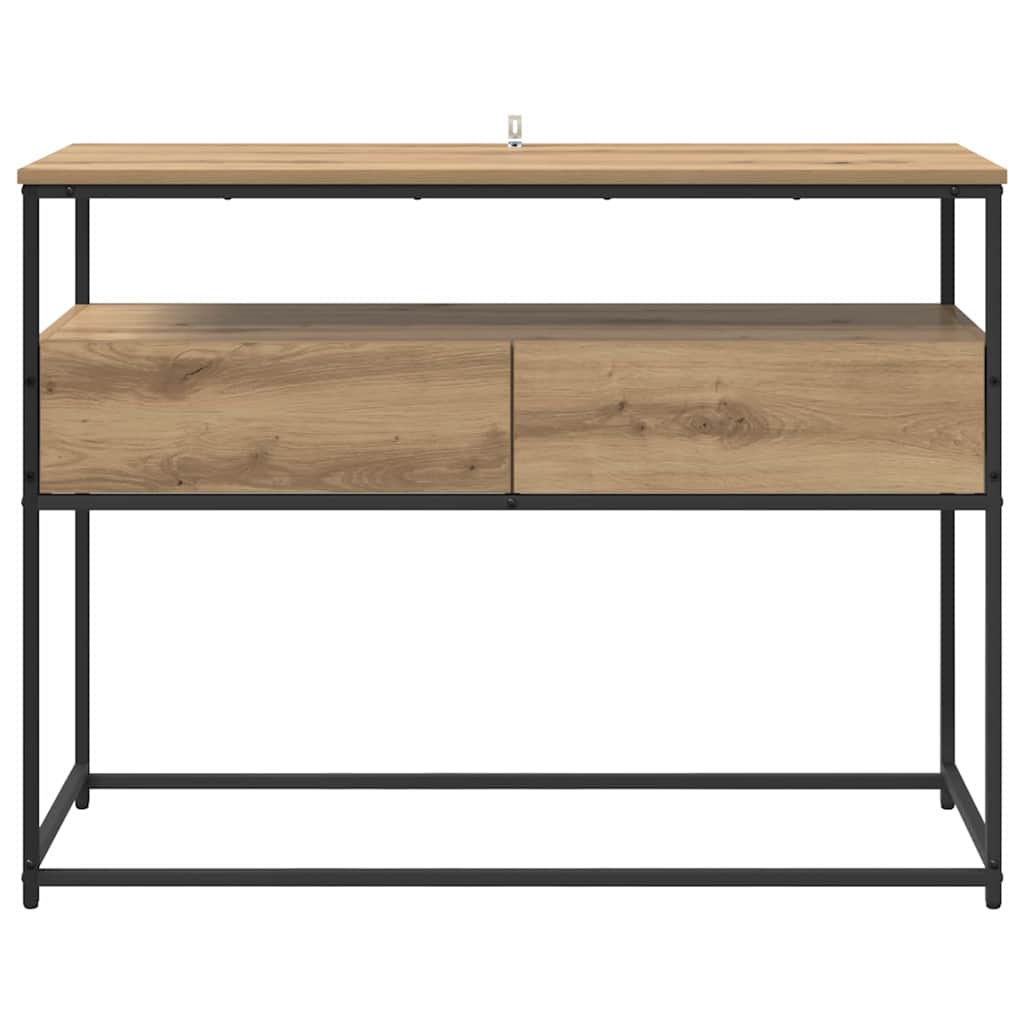 Console Table Artisan Oak 100 x 40 x 75 cm Engineered Wood