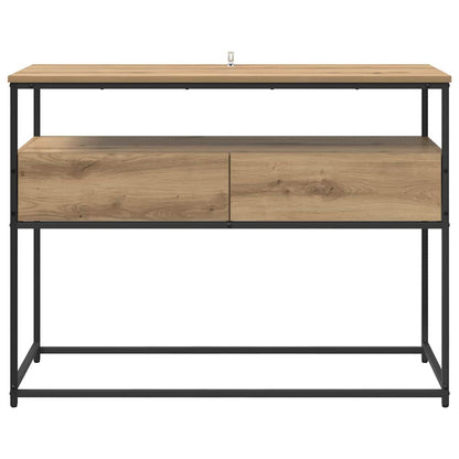 Console Table Artisan Oak 100 x 40 x 75 cm Engineered Wood