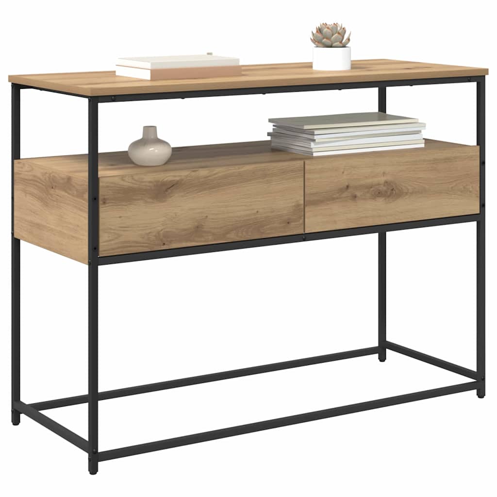 Console Table Artisan Oak 100 x 40 x 75 cm Engineered Wood