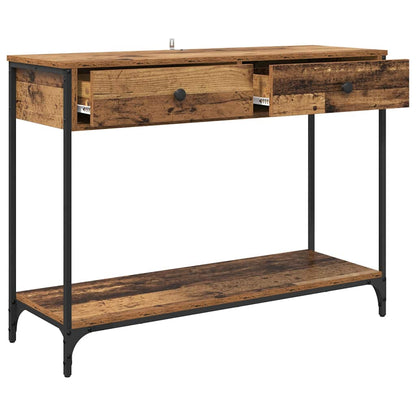 Console Table Old Wood 100 x 34.5 x 75 cm Engineered Wood
