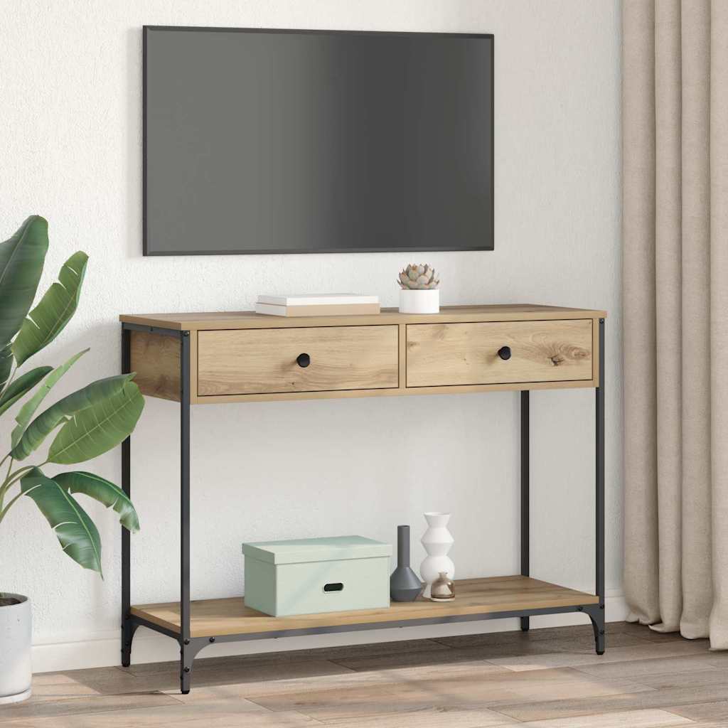 Console Table Artisan Oak 100 x 34.5 x 75 cm Engineered Wood