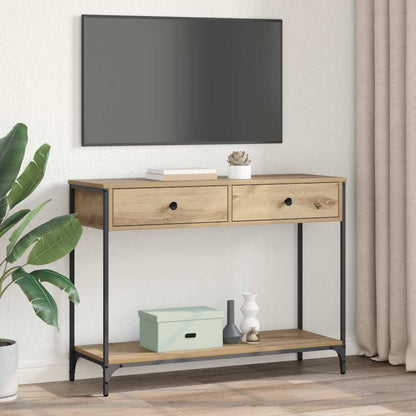 Console Table Artisan Oak 100 x 34.5 x 75 cm Engineered Wood