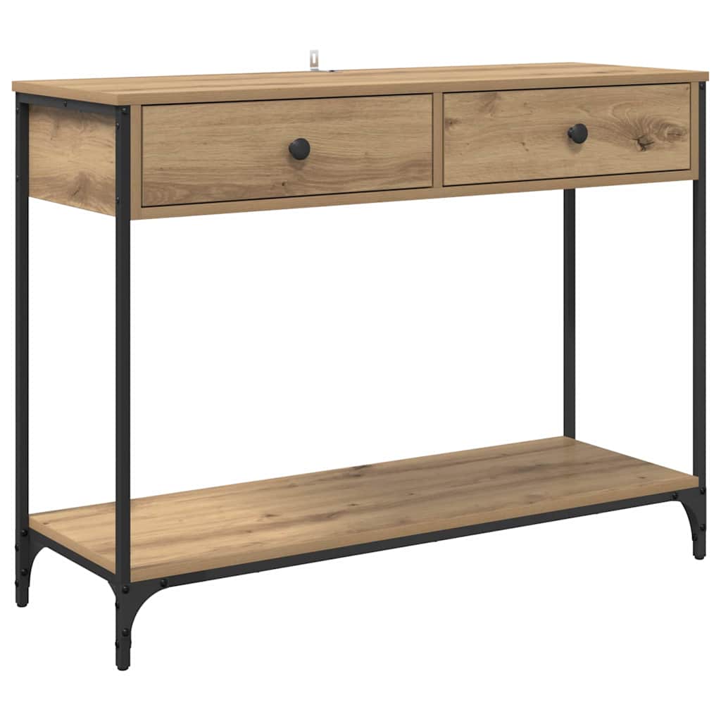 Console Table Artisan Oak 100 x 34.5 x 75 cm Engineered Wood