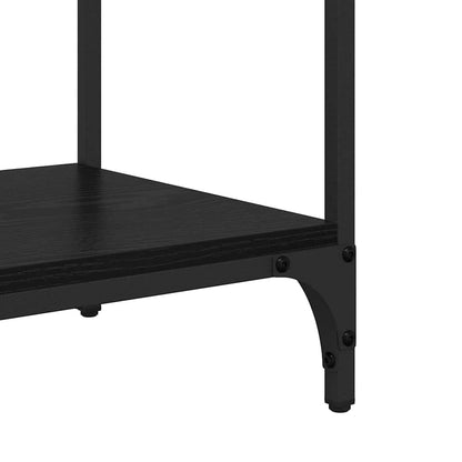 Console Table Black Oak 100 x 34.5 x 75 cm Engineered Wood