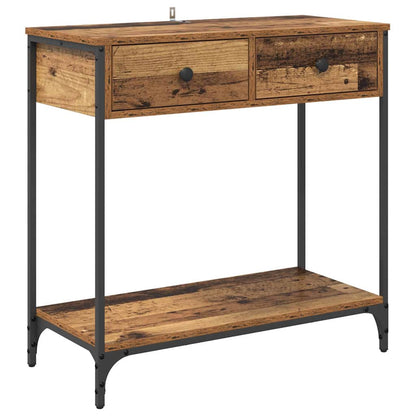 Console Table Old Wood 75 x 34.5 x 75 cm Engineered Wood