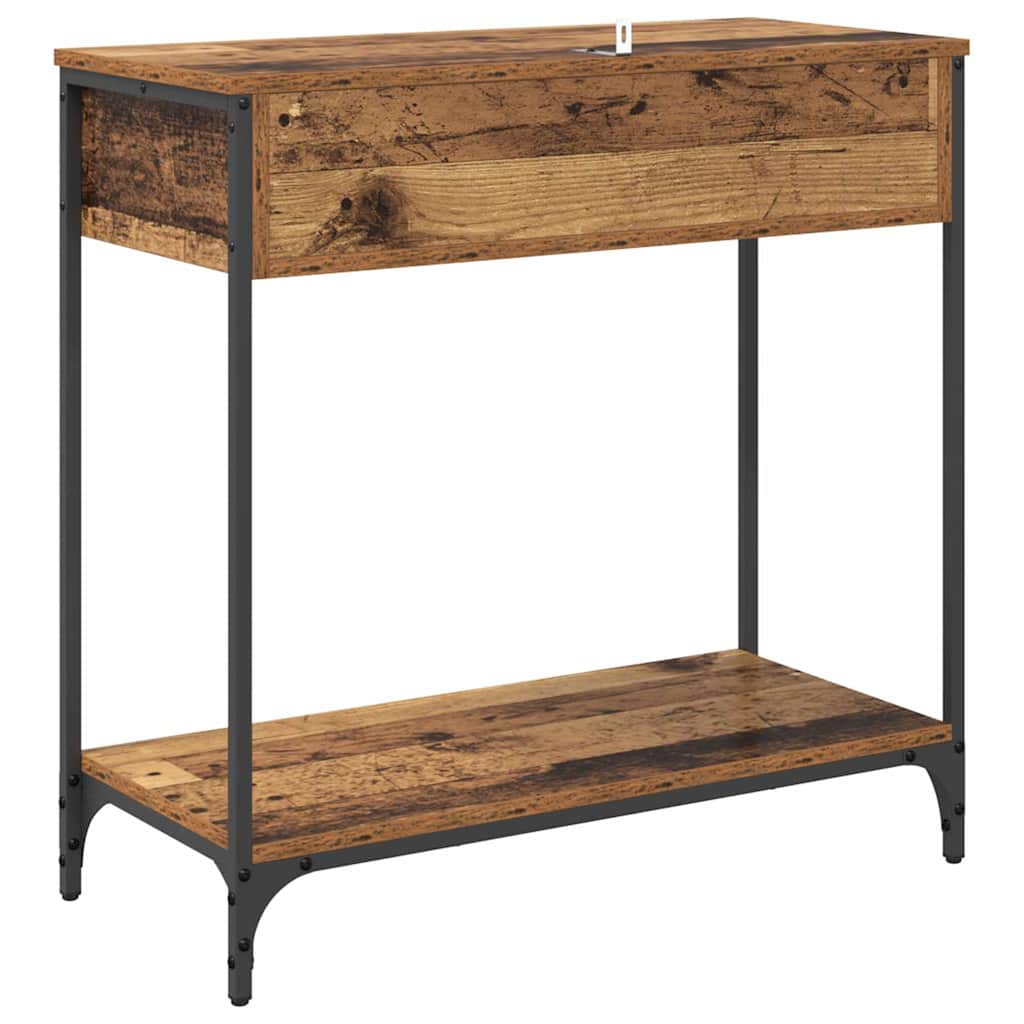 Console Table Old Wood 75 x 34.5 x 75 cm Engineered Wood