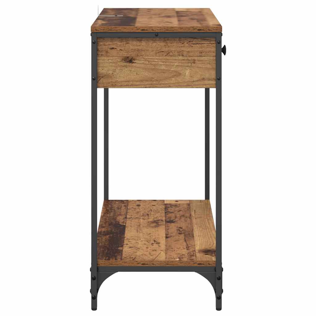 Console Table Old Wood 75 x 34.5 x 75 cm Engineered Wood