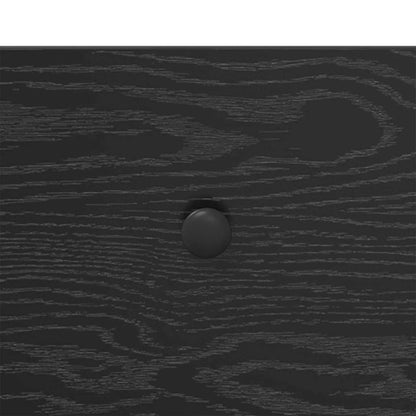 Console Table Black Oak 75 x 34.5 x 75 cm Engineered Wood