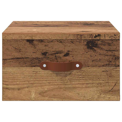 Wall-mounted Bedside Cabinet Old Wood 35 x 35 x 20 cm