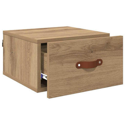Wall-mounted Bedside Cabinet Artisan Oak 35 x 35 x 20 cm