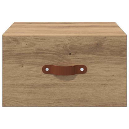 Wall-mounted Bedside Cabinet Artisan Oak 35 x 35 x 20 cm