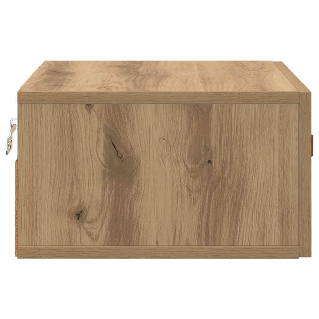 Wall-mounted Bedside Cabinet Artisan Oak 35 x 35 x 20 cm