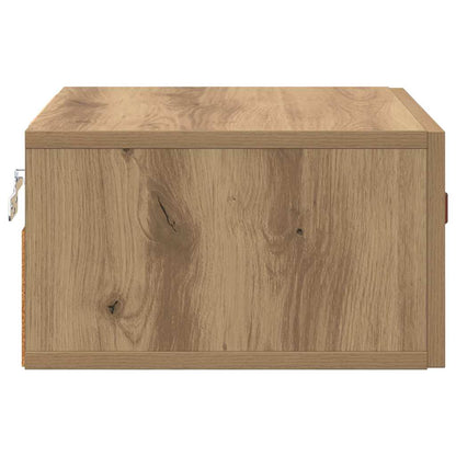 Wall-mounted Bedside Cabinet Artisan Oak 35 x 35 x 20 cm