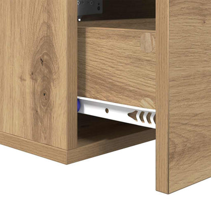 Bedside Cabinet with Drawer 2 pcs Artisan oak 35 x 35 x 20 cm