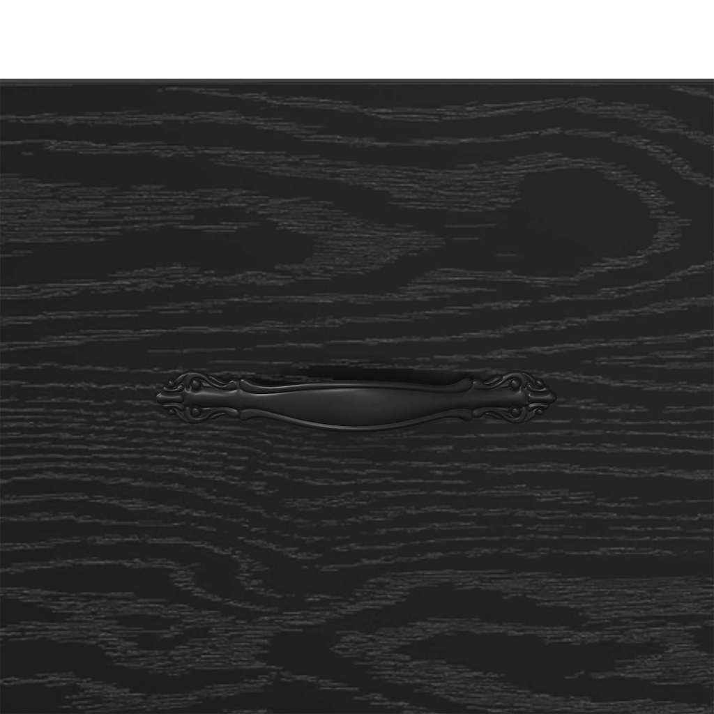 Bedside Cabinet Black oak 35 x 35 x 20 cm Engineered wood