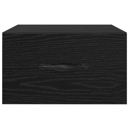 Bedside Cabinet Black oak 35 x 35 x 20 cm Engineered wood