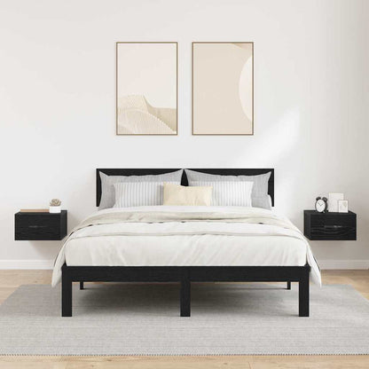 Bedside Cabinet 2 pcs Black oak 35 x 35 x 20 cm Engineered wood