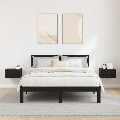 Bedside Cabinet 2 pcs Black oak 35 x 35 x 20 cm Engineered wood