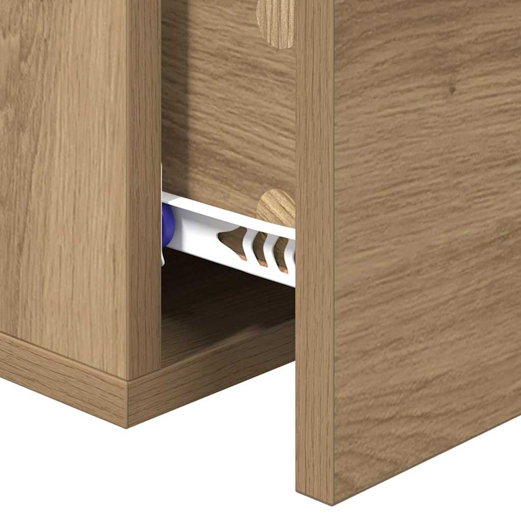 Bedside Cabinet Artisan oak 35 x 35 x 20 cm Engineered wood