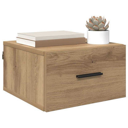 Bedside Cabinet with Drawer 2 pcs Artisan oak 35 x 35 x 20 cm