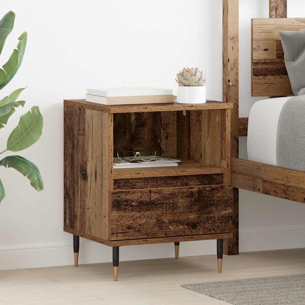 Bedside Cabinet Old wood 40 x 35 x 50 cm Engineered Wood