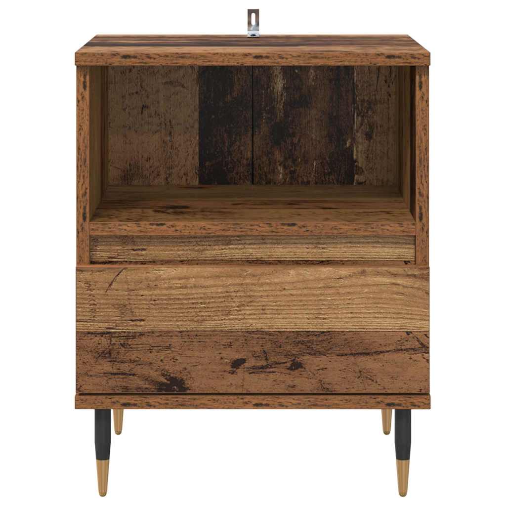 Bedside Cabinet Old wood 40 x 35 x 50 cm Engineered Wood