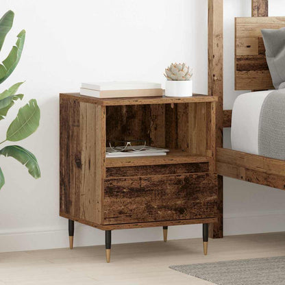 Bedside Cabinet 2 pcs Old wood 40 x 35 x 50 cm Engineered Wood