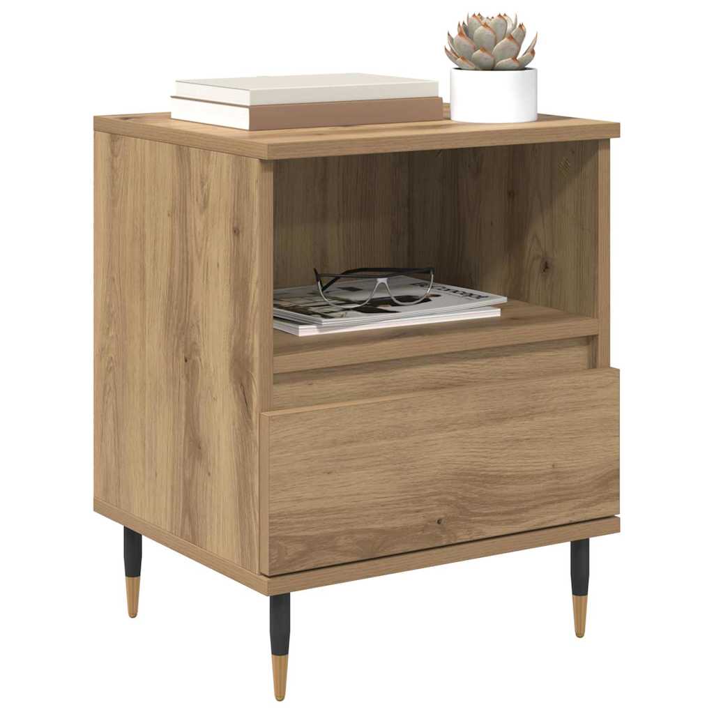 Bedside Cabinet Artisan oak 40 x 35 x 50 cm Engineered Wood
