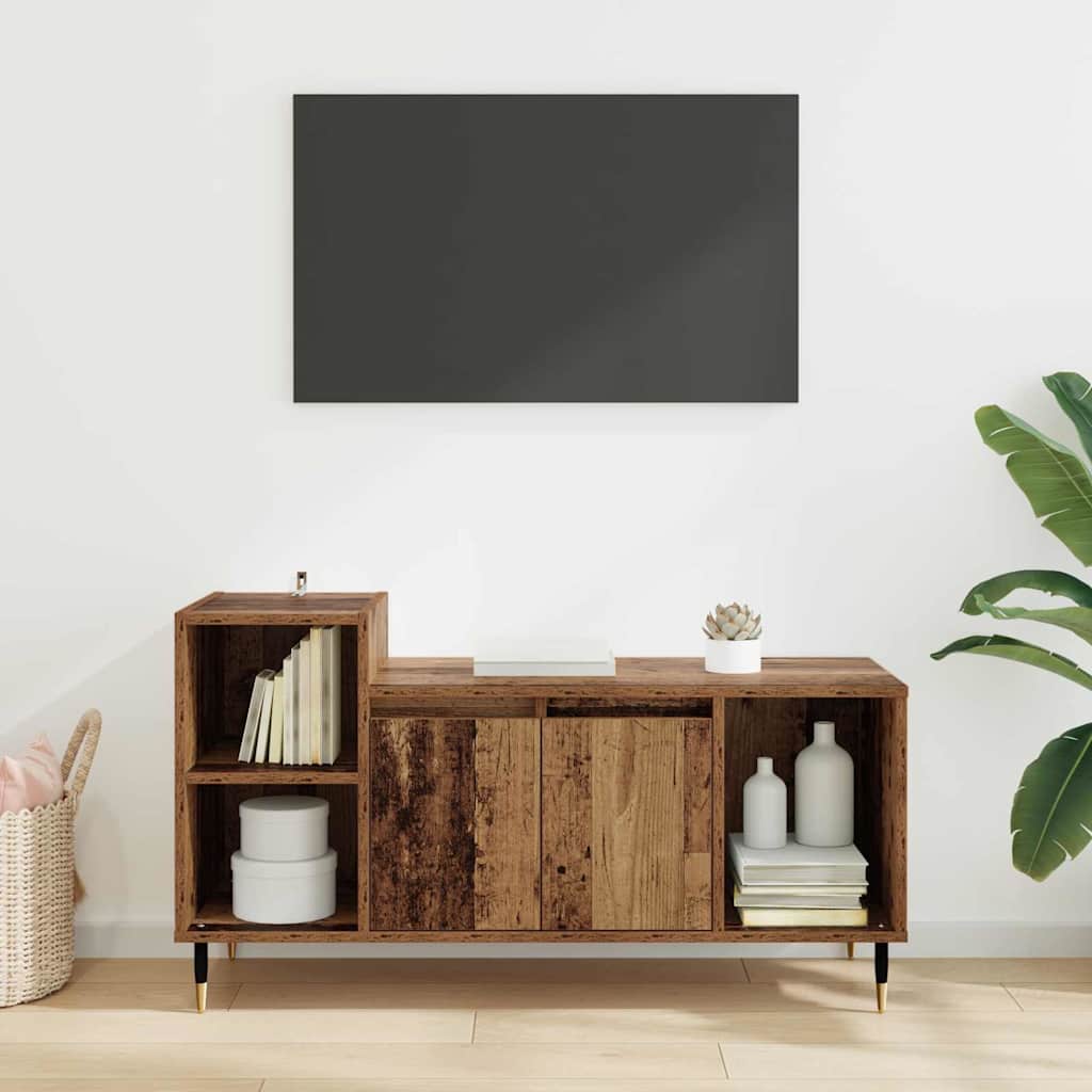 TV Cabinet Old Wood 100 x 35 x 55 cm Engineered Wood