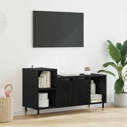 TV Cabinet Black Oak 100 x 35 x 55 cm Engineered Wood