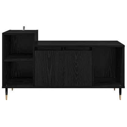 TV Cabinet Black Oak 100 x 35 x 55 cm Engineered Wood