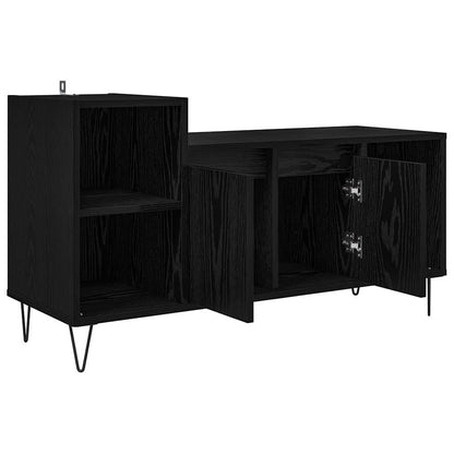 TV Cabinet Black Oak 100 x 35 x 55 cm Engineered Wood